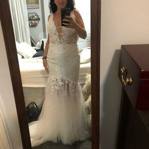 Custom made wedding dress